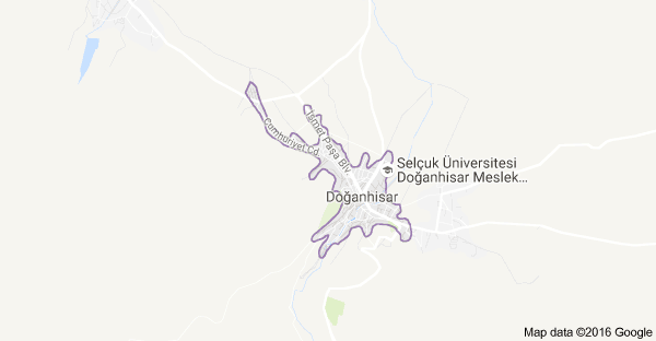Konya Doğanhisar Uydu Görüntüsü ve Haritası