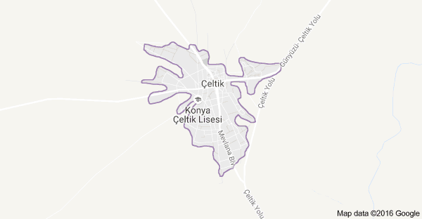 Konya Çeltik Uydu Görüntüsü ve Haritası