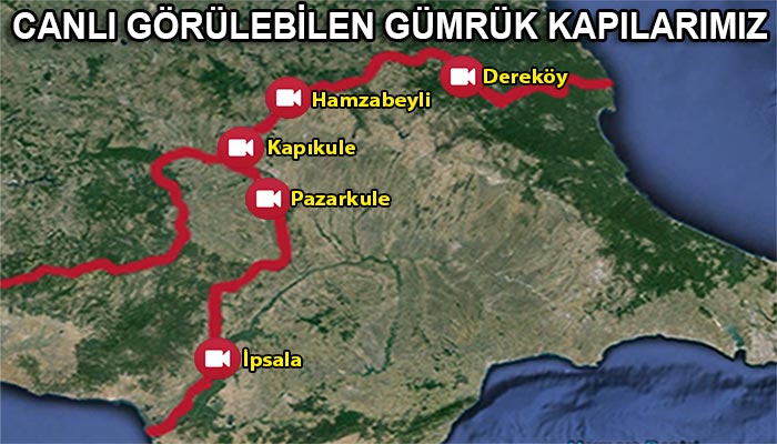 Sınır Kapıları Canlı Mobese Kamera İzle