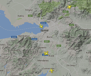 İzmir Adnan Menderes Havalimanı Canlı Uçuş Takip