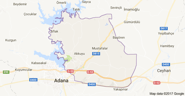 Adana Sarıçam Uydu Görüntüsü