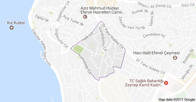 Üsküdar Ahmediye Mahallesi Uydu Görüntüsü ve Haritası