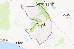 Akseki Uydu Görüntüsü Antalya Uydu Haritası