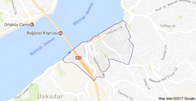 Üsküdar Beylerbeyi Mahallesi Uydu Görüntüsü ve Haritası