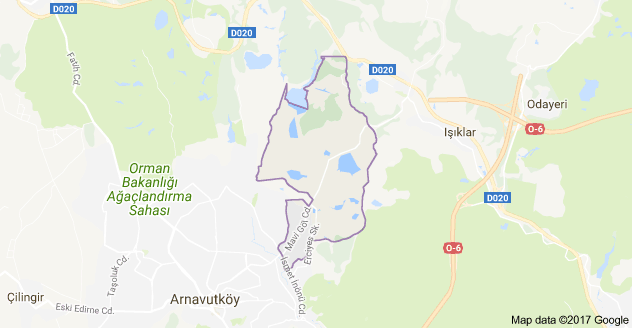 Bolluca Mahallesi Uydu Görüntüsü ve Haritası Arnavutköy