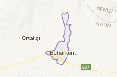 Buharkent Uydu Görüntüsü Uydu Haritası Aydın