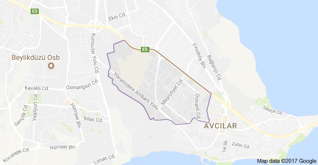 Cihangir Mahallesi Uydu Görüntüsü ve Haritası Avcılar İstanbul
