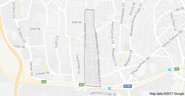 Hürriyet Mahallesi Uydu Görüntüsü Haritası Bahçelievler İstanbul