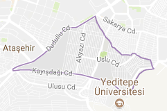Kayışdağı Mahallesi Uydu Görüntüsü ve Haritası Ataşehir İstanbul