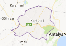 Korkuteli Uydu Görüntüsü Uydu Haritası Antalya