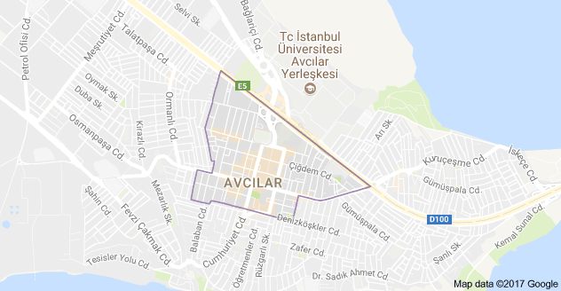 Merkez Mahallesi Uydu Görüntüsü ve Haritası Avcılar İstanbul