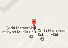 Tekirdağ Çorlu Havalimanı Uydu Görüntüsü
