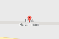 Uşak Havalimanı Uydu Görüntüsü