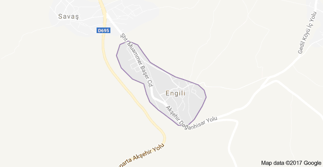 Akşehir Engili Uydu Görüntüsü