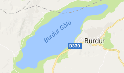 Burdur Gölü Uydu Görüntüsü ve Haritası