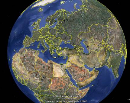 Dünya Haritası ve Uydu Görüntüleri
