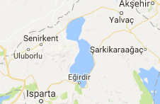 Eğirdir Gölü Uydu Görüntüsü ve Haritası