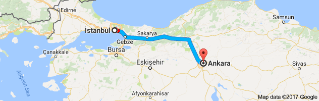 İstanbul – Ankara arası kaç km