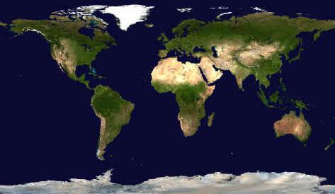 Dünya Uydu Görüntüsü ve Haritası