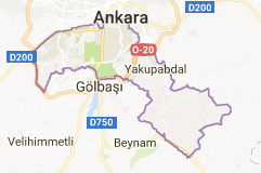 Çankaya Uydu Görüntüsü Ankara