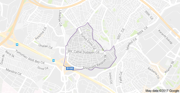 Örnek Mahallesi Uydu Görüntüsü ve Haritası Ataşehir İstanbul
