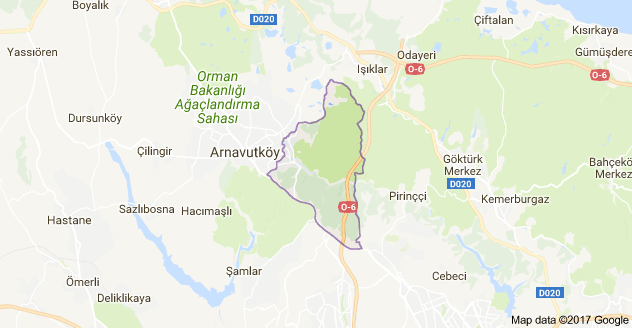 İstiklal Mahallesi Uydu Görüntüsü ve Haritası Arnavutköy