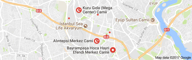 Bayrampaşa Merkez Camii Nerede Yol Güzergahı Tarifi Haritası