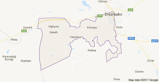 Bağlar Uydu Görüntüsü Uydu Haritası Diyarbakır