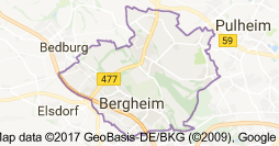 Bergheim Uydu Görüntüsü Uydu Haritası Almanya