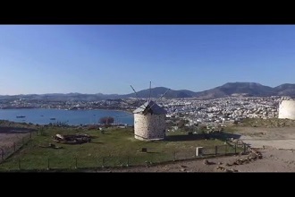 Bodrum Gümbet Değirmenleri Havadan Kamera İzle