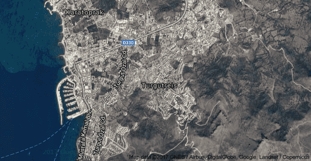 Turgutreis Uydu Görüntüsü Uydu Haritası Bodrum