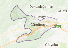 Gümüşova Uydu Görüntüsü Uydu Haritası Düzce
