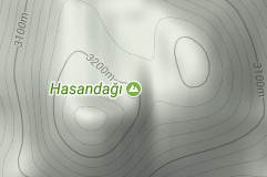 Hasandağı Uydu Görüntüsü Uydu Haritası Aksaray