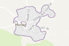 Honaz Uydu Görüntüsü Uydu Haritası Denizli