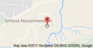 Neuschwanstein Şatosu Uydu Görüntüsü Uydu Haritası Almanya
