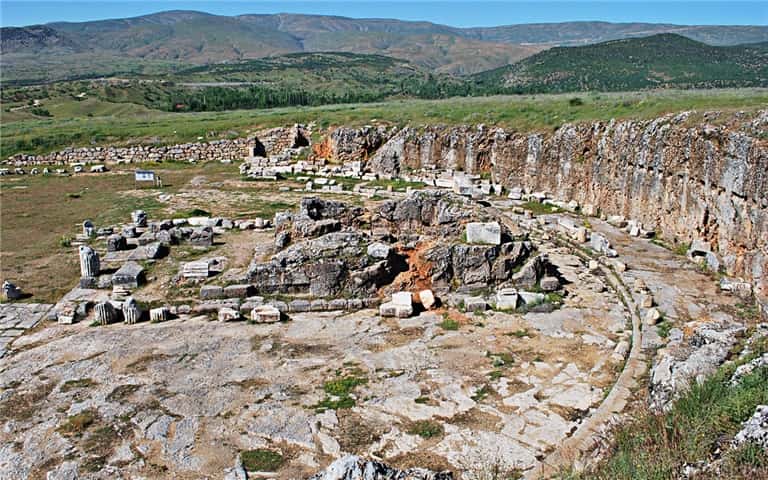 Yalvaç Pisidia Antiocheia Antik Kenti Uydu Görüntüsü ve Haritası