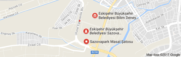 Sazova Parkı Uydu Görüntüsü ve Haritası Eskişehir