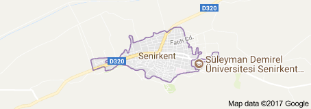 Senirkent Uydu Görüntüsü Uydu Haritası Isparta