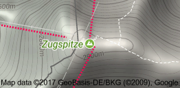 Zugspitze Dağı Uydu Görüntüsü Uydu Haritası Almanya