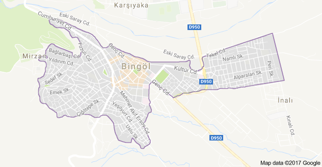 Bingöl Uydu Görüntüsü Uydu Haritası
