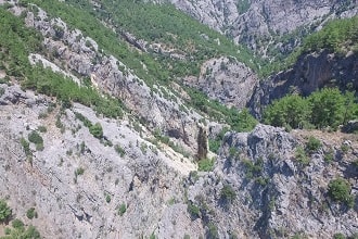 Alanya Sapadere Kanyonu Havadan Kamera İzle