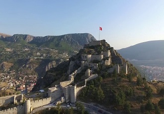 Amasya Kalesi Havadan Kamera Görüntüsü İzle