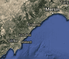 Mersin Erdemli Uydu Görüntüsü Haritası