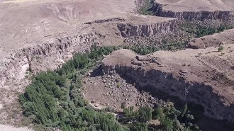 Kapadokya Ihlara Vadisi Havadan Kamera İzle