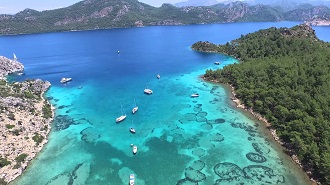 Marmaris Selimiye Köyü Havadan Kamera İzle