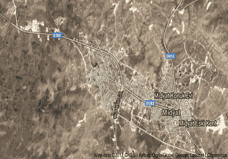 Mardin Midyat Uydu Görüntüsü Haritası