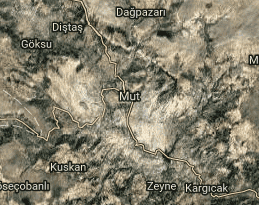 Mersin Mut Uydu Görüntüsü Haritası