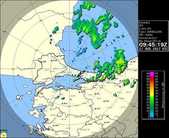 İstanbul Meteoroloji Radar Görüntüsü