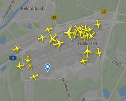 Frankfurt Havalimanı Canlı Uçuş Uçak Takibi