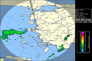 İzmir Canlı Yağış Radar Görüntüsü İzle